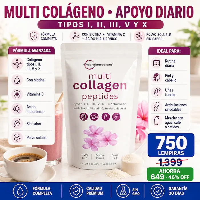 Péptidos Multi Colágeno con Biotina y Vitamina C