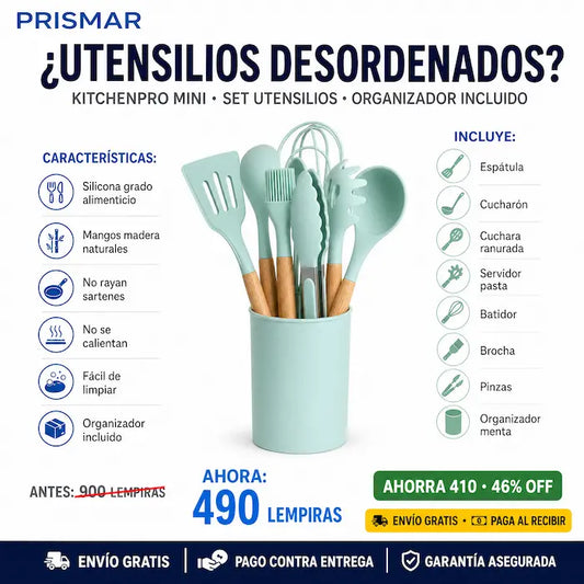 🍳 MIni-KitchenPro Set — ¡El Set de Utensilios que Tu Cocina Estaba Esperando!