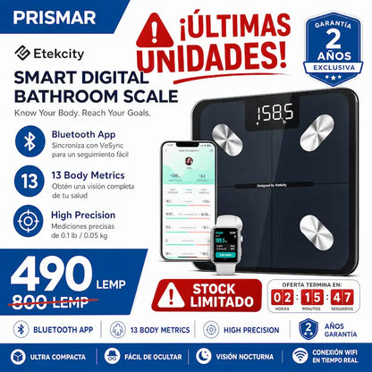 SmartScale Pro – Báscula Inteligente Bluetooth