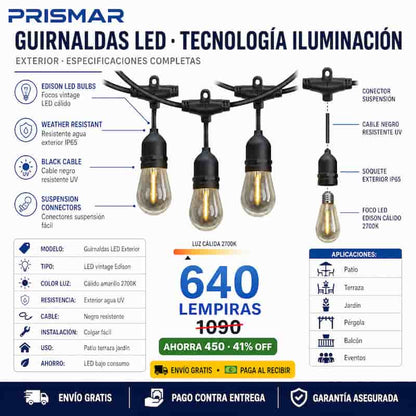 GlowString Pro – Cadena de Luces Decorativas LED
