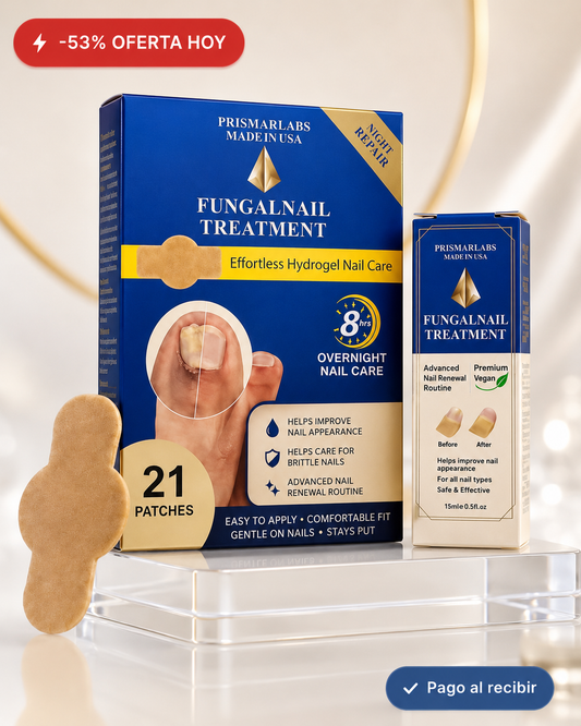 Kit 2 en 1 para el Cuidado de Uñas Dañadas | Parches Hydrogel + Sérum | Pago al Recibir Honduras"