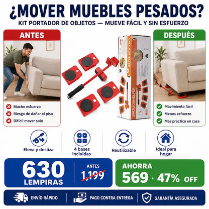 Kit Portador de Objetos para Mover Muebles
