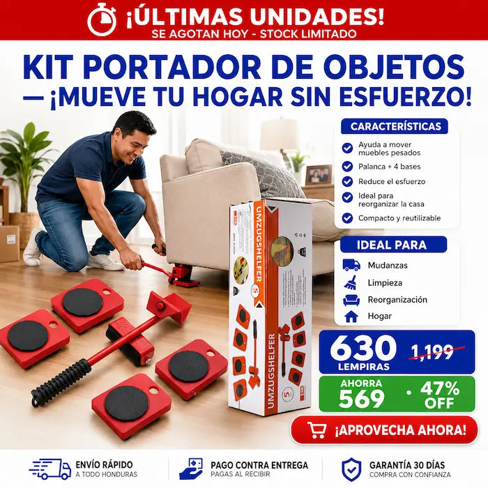 Kit Portador de Objetos para Mover Muebles