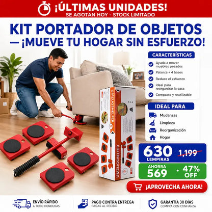 Kit Portador de Objetos para Mover Muebles