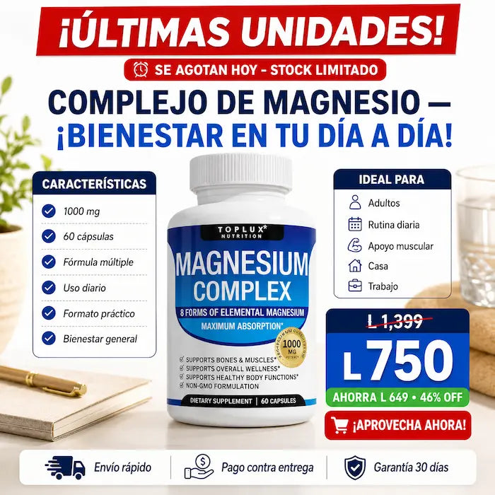 Complejo de Magnesio 1000 mg 60 Cápsulas