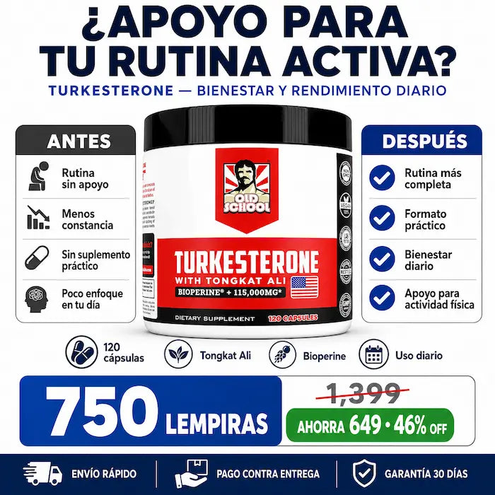 Turkesterone con Tongkat Ali y Bioperine 120 Cápsulas