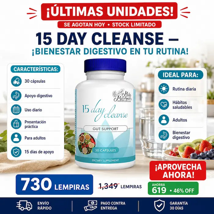 15 Day Cleanse Gut Support 30 Cápsulas