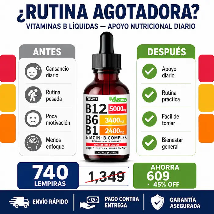 Vitamina B12 Líquida con B6 y B1