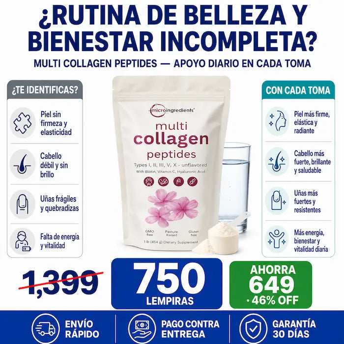 Péptidos Multi Colágeno con Biotina y Vitamina C