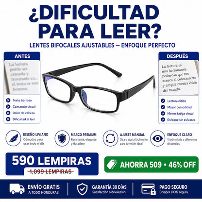 Lentes Bifocales Ajustables OnePower