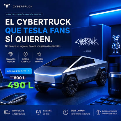 The Official Tesla Shop/Cybertruck 1:18 scala Cybertruck Control Remoto -  + garantia 12 meses gratis