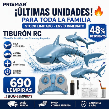 SharkAttack RC – Tiburón a Control Remoto Con Garantía 12 meses Gratis